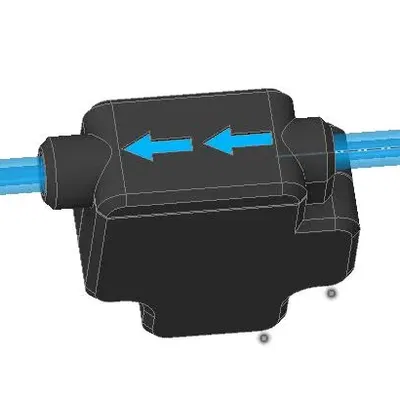 Cảm biến phát hiện hết filament với chèn PTFE cải tiến