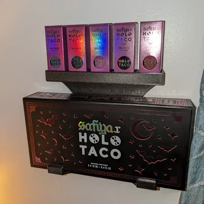 Hộp bộ sưu tập Holo Taco với giá đỡ sơn móng tay