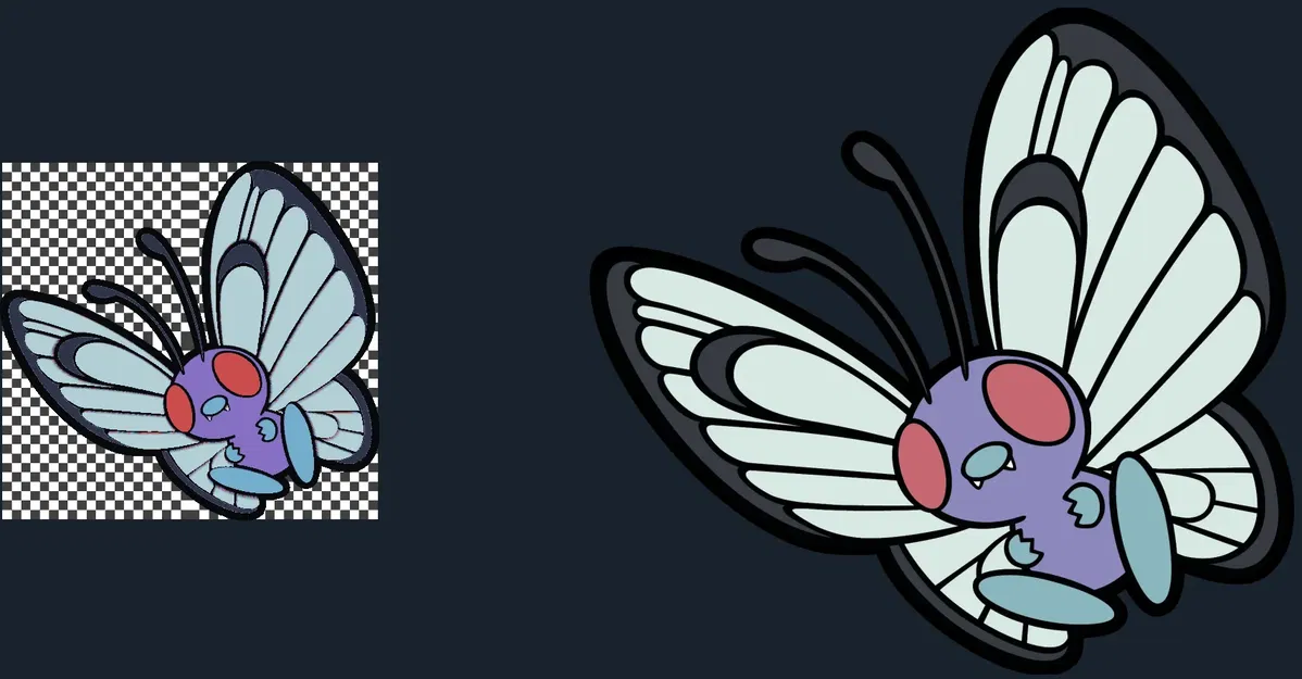 Butterfree đa sắc màu từ HueForge - Image 1