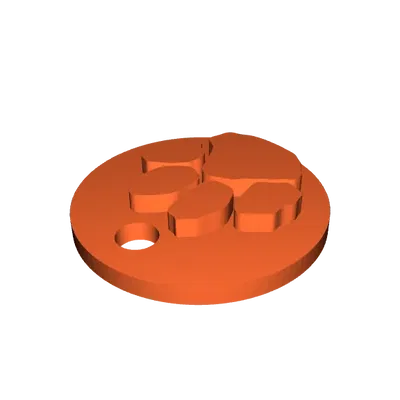 Mặt dây chuyền / móc khóa hình chân báo Cougar