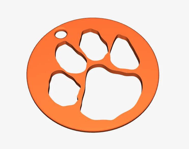 Mặt dây chuyền / móc khóa hình chân báo Cougar - Image 2