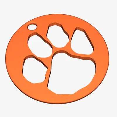 Mặt dây chuyền / móc khóa hình chân báo Cougar