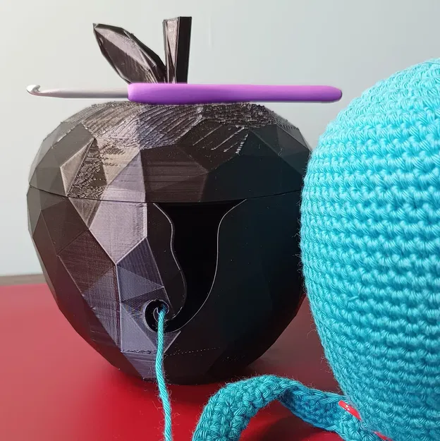 Bát len hình táo phong cách Low Poly - Image 1