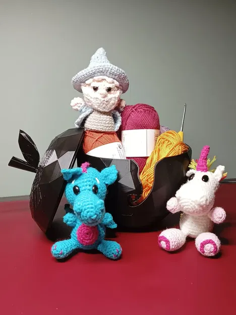 Bát len hình táo phong cách Low Poly - Image 2