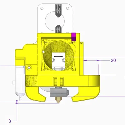 Bộ tản nhiệt quạt Direct Drive MicroSwiss cho CR10S Pro V2