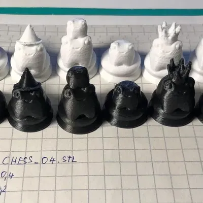 Cờ vua ếch với thiết kế dễ thương và chi tiết sắc nét