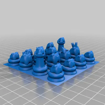 Cờ vua ếch với thiết kế dễ thương và chi tiết sắc nét