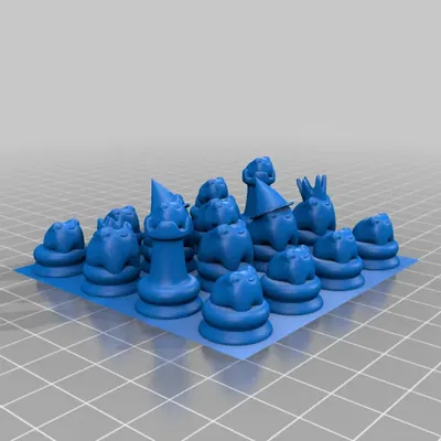 Cờ vua ếch với thiết kế dễ thương và chi tiết sắc nét