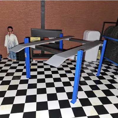 Giá đỡ nâng 4 cột cho gara hoặc Kallax/Expedit