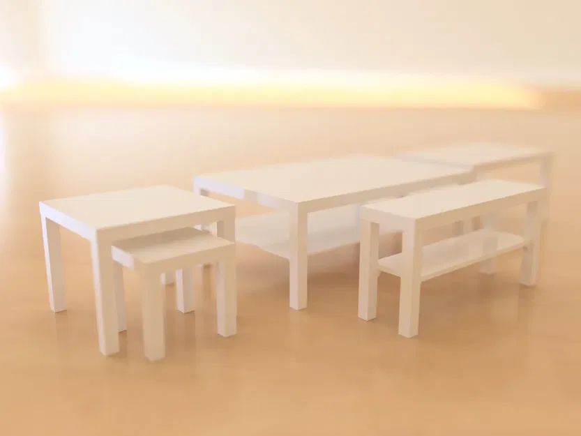 Bộ sưu tập IKEA LACK tỷ lệ 1/12 - cần lắp ráp - Image 2