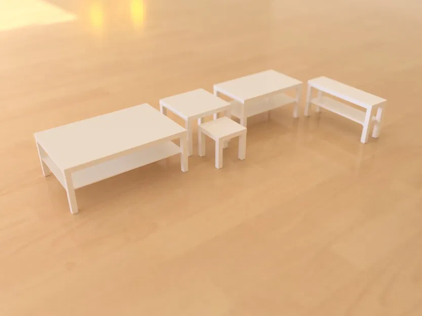 Bộ sưu tập IKEA LACK tỷ lệ 1/12 - cần lắp ráp - Image 3