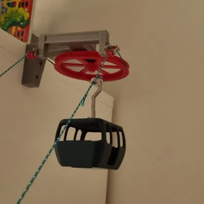 Cáp treo "Hawks Lane" với trạm dưới và trên