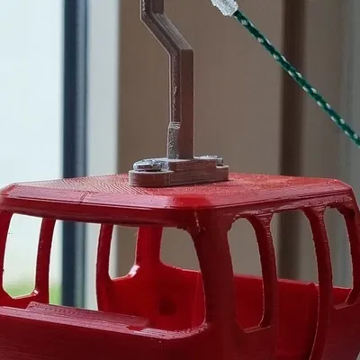 Cáp treo "Hawks Lane" với trạm dưới và trên