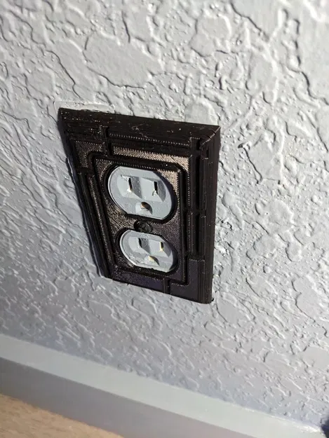 Nắp ổ điện thiết kế hiện đại mô phỏng tường board and b... - Image 1