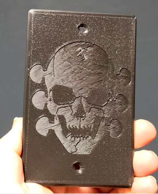 Nắp che ổ cắm hình đầu lâu phong cách guitar - Image 1