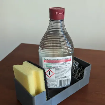 Giá đỡ rửa chén phân ngăn cho bọt biển và xà phòng