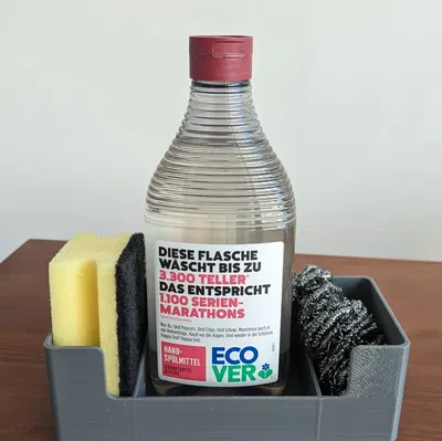 Giá đỡ rửa chén phân ngăn cho bọt biển và xà phòng