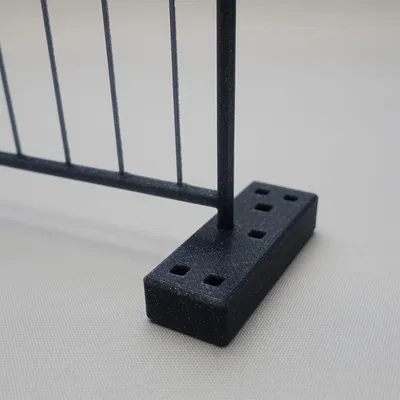 Hàng rào công trường xây dựng thu nhỏ 1:16