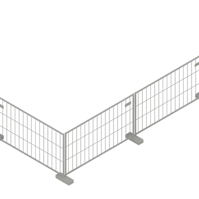 Hàng rào công trường xây dựng thu nhỏ 1:16