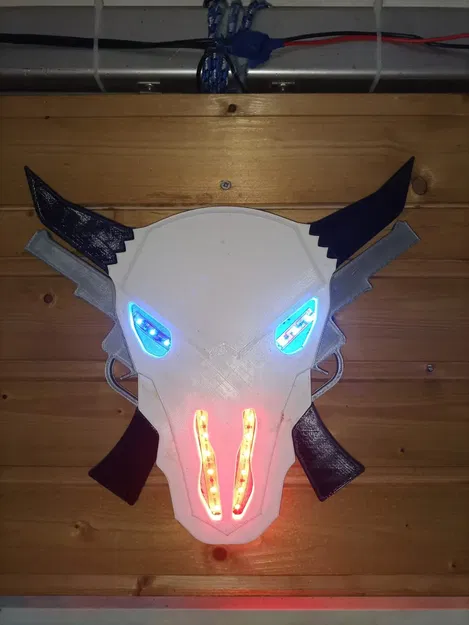 Trâu rừng sừng dài với ánh sáng nền LED - Image 1