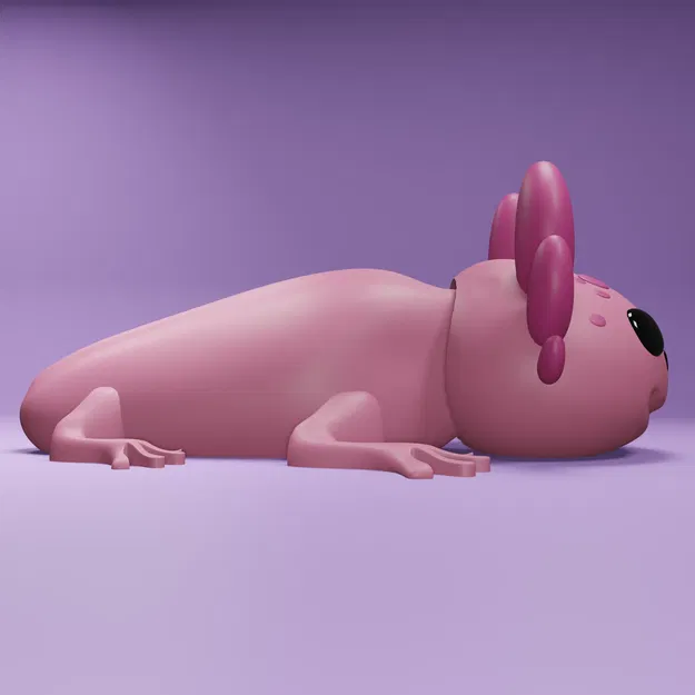 Axolotl có đầu chuyển động với thiết kế khớp - Image 2