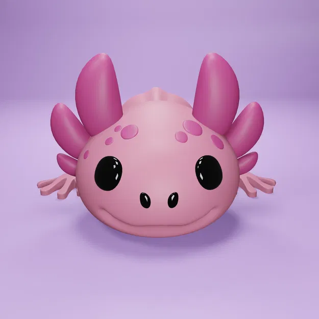 Axolotl có đầu chuyển động với thiết kế khớp - Image 3