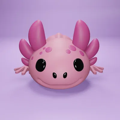 Axolotl có đầu chuyển động với thiết kế khớp