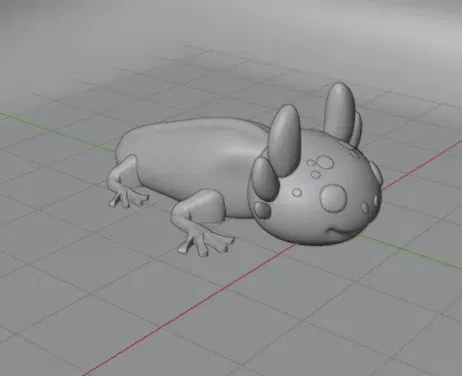 Axolotl có đầu chuyển động với thiết kế khớp - Image 4