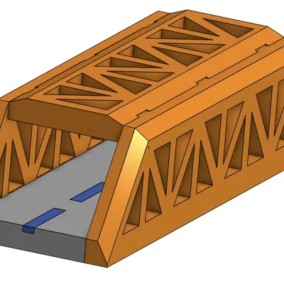 Cầu giàn với các bộ phận dễ lắp ráp