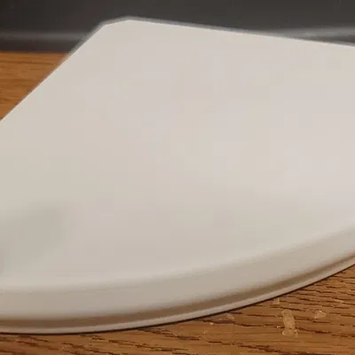 Giá góc với lưng chắc chắn và cạnh 5 inch