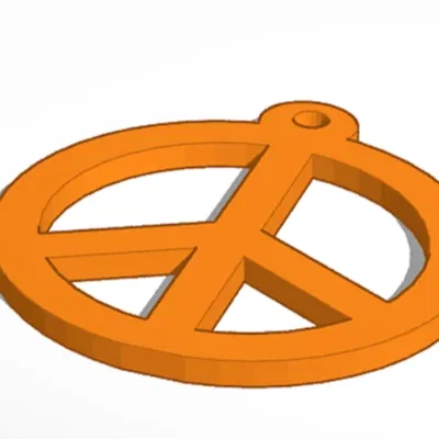 Khóa chìa hình biểu tượng hòa bình