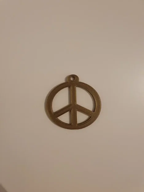 Khóa chìa hình biểu tượng hòa bình - Image 2