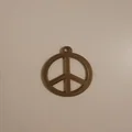 Khóa chìa hình biểu tượng hòa bình - Thumbnail 2