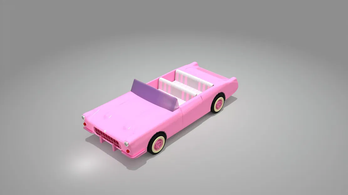 Xe mui trần Barbie 3D - Image 1