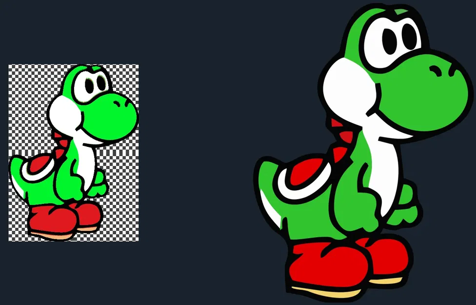 Yoshi đứng nhiều màu sắc từ HueForge - Image 1