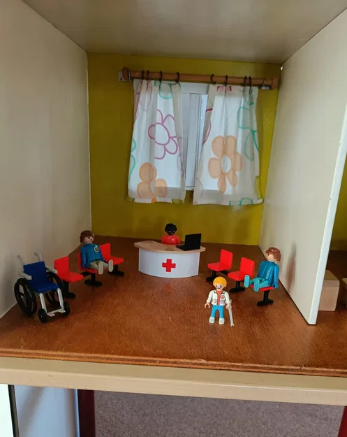 Nội thất bệnh viện cho nhà búp bê Playmobil - Image 4