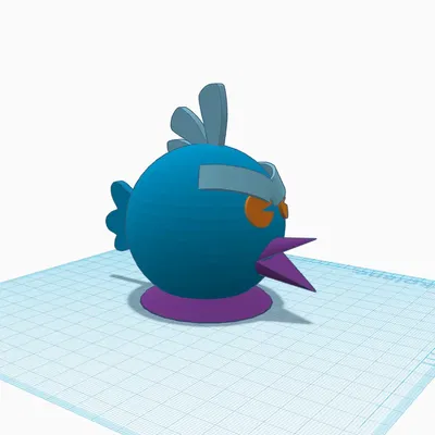 Tượng đầu chim giận dữ hài hước từ trò chơi Angry Birds