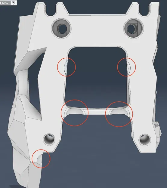 Giá đỡ UHF cho Stealthburner trên máy in Voron TAP - Image 1
