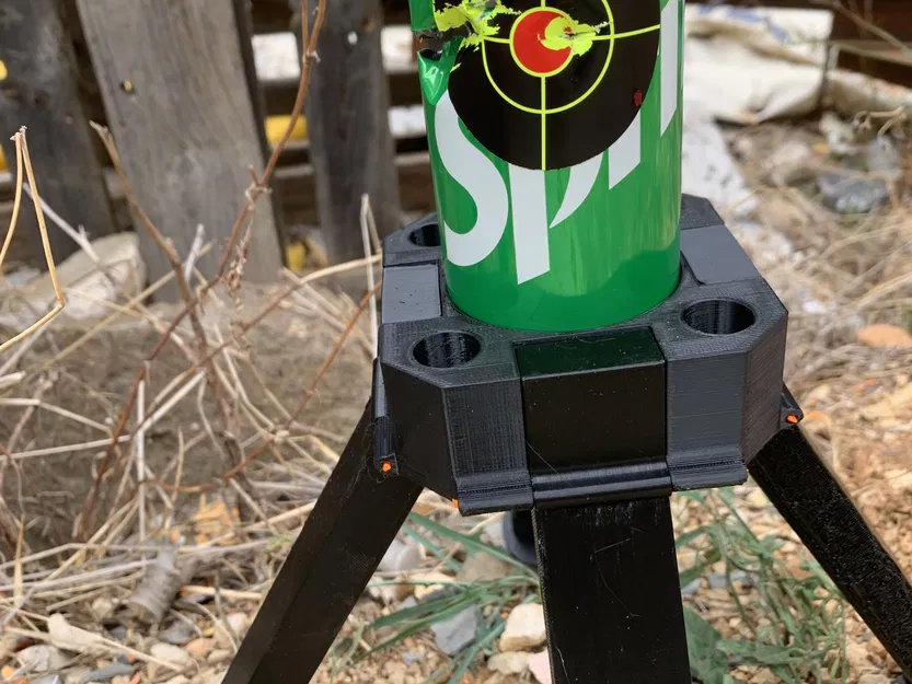 Giá đỡ chai soda gập lại cho súng softair - Image 1