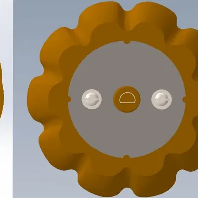 Núm vặn hình bí ngô cho bếp gas Samsung