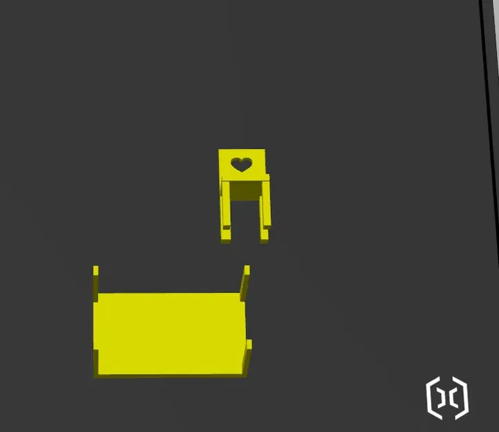 Bộ bàn ghế cho ngôi nhà búp bê bằng nhựa PLA - Image 4