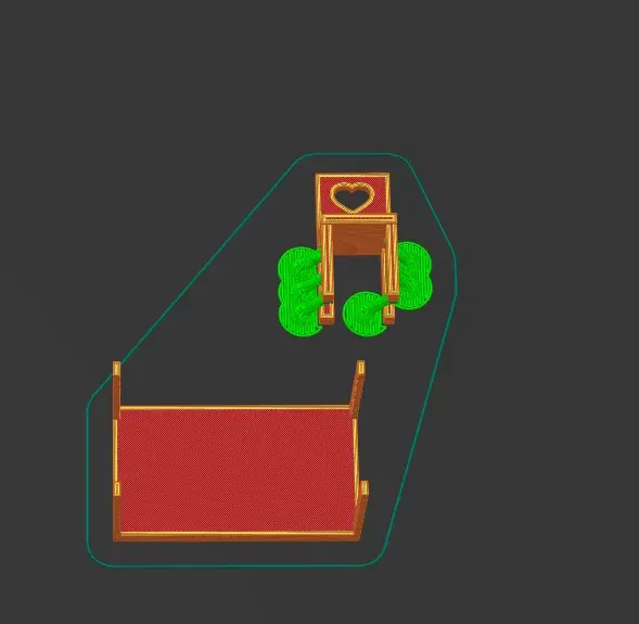 Bộ bàn ghế cho ngôi nhà búp bê bằng nhựa PLA - Image 5