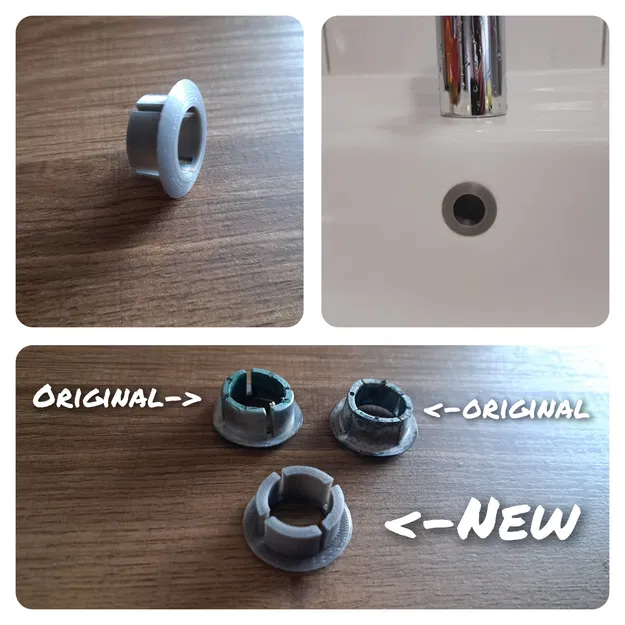 Vòng tràn cho bồn rửa mặt trong phòng tắm - Image 1