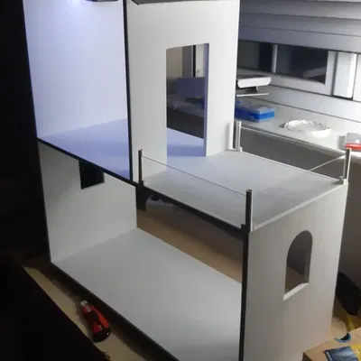 Cột lan can ban công cho ngôi nhà búp bê Barbie