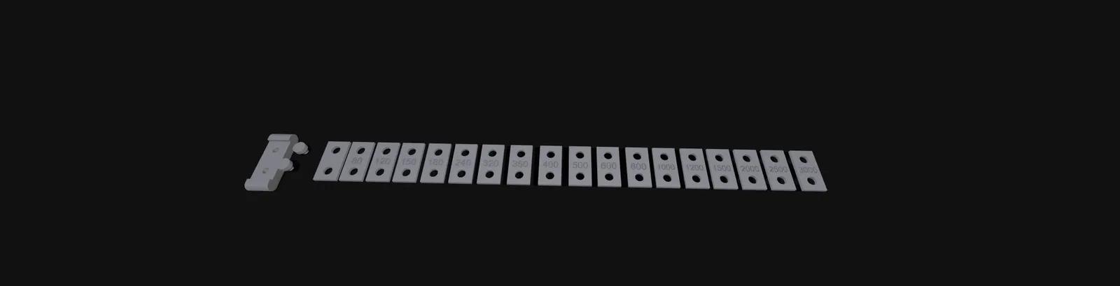 Hệ thống giá đỡ giấy nhám mô-đun kích thước trung bình - Image 3