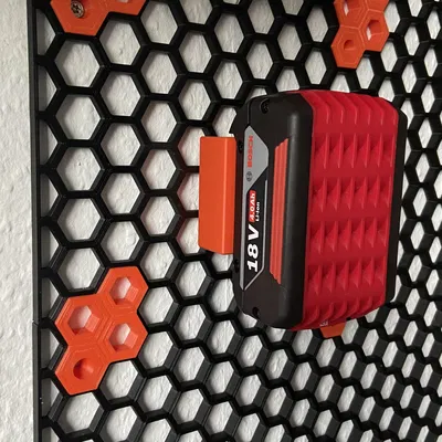 Giá đỡ pin chuyên nghiệp Bosch 18v cho tường tổ ong