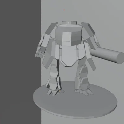 Cỗ máy chiến tranh mech 3D chi tiết