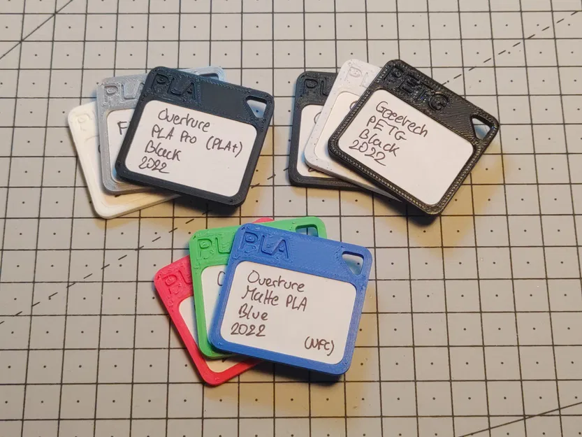 Mẫu màu filament với nhãn 24 × 35 mm - Image 2