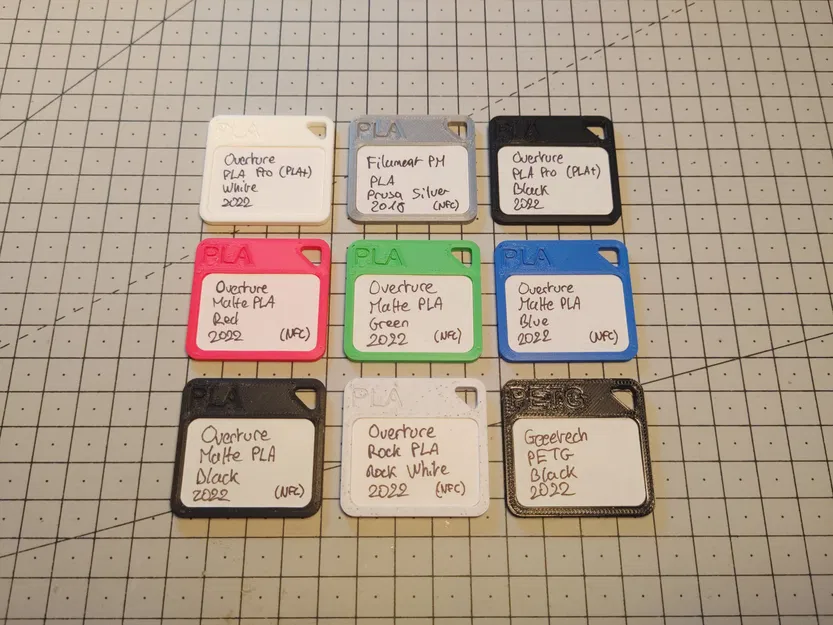 Mẫu màu filament với nhãn 24 × 35 mm - Image 4