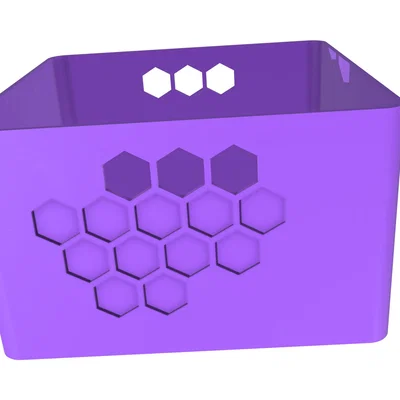 Hộp trang trí họa tiết lục giác 20x20cm
